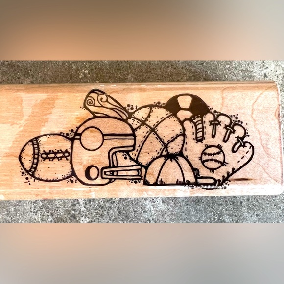 Sports Rubber Stamp - Picture 1 of 2